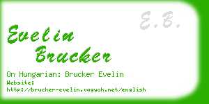 evelin brucker business card